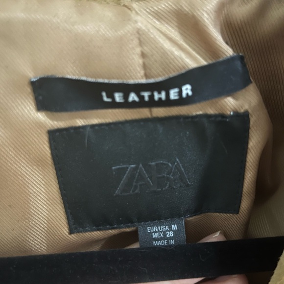 Zara Tan Suede Blazer - Picture 3 of 4